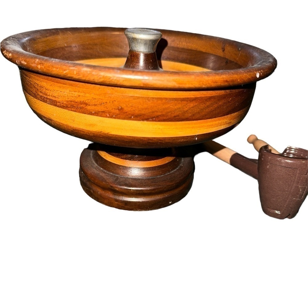Vintage nut cracker bowl with cracker and tools